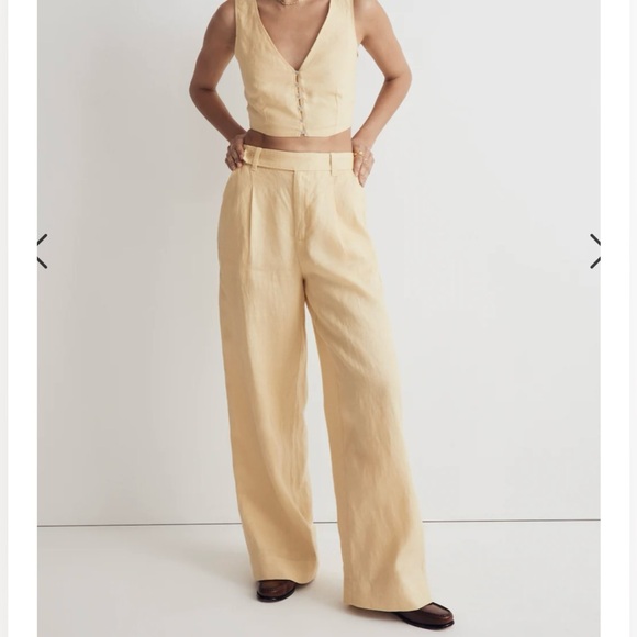 Madewell Tan Wide Leg Pants